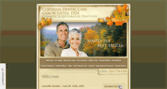 Desktop Screenshot of corvallisdentalcare.net
