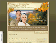 Tablet Screenshot of corvallisdentalcare.net